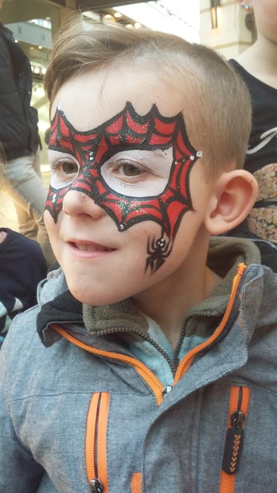 schminksterren schmink kind spider man