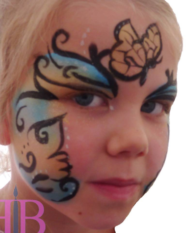 Schmink kleine vlinder krullen