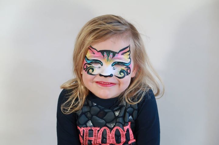 schminksterren schmink kind kat poes felle kleuren workshop aan huis