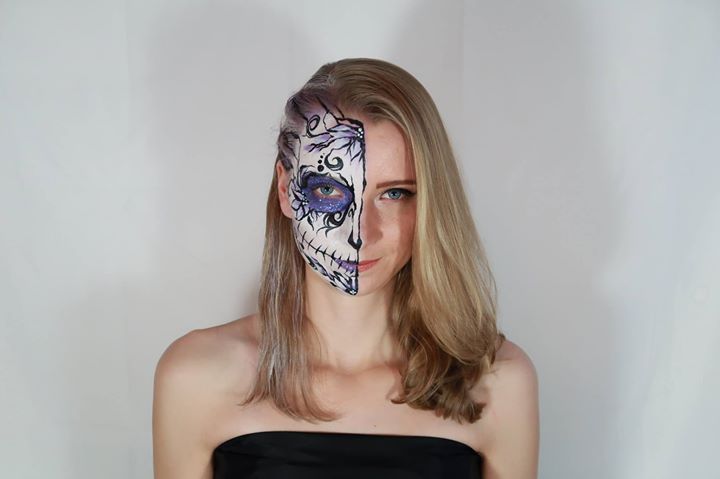 Sugar skull half schmink