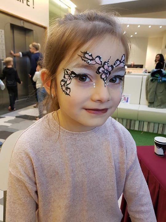 Schmink kind bloemen