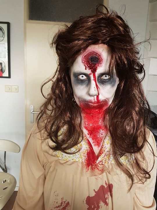 Zombie grime hoofdwond kogel