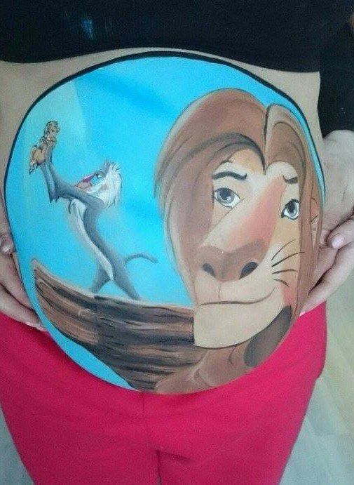 Bellypaint lion king
