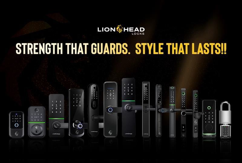 Electronic Door Lock Stand With The Different Versions of Locks  — Digital Locksmiths on the Sunshine Coast, QLD