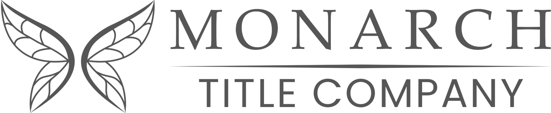 The monarch title company logo has a butterfly on it.