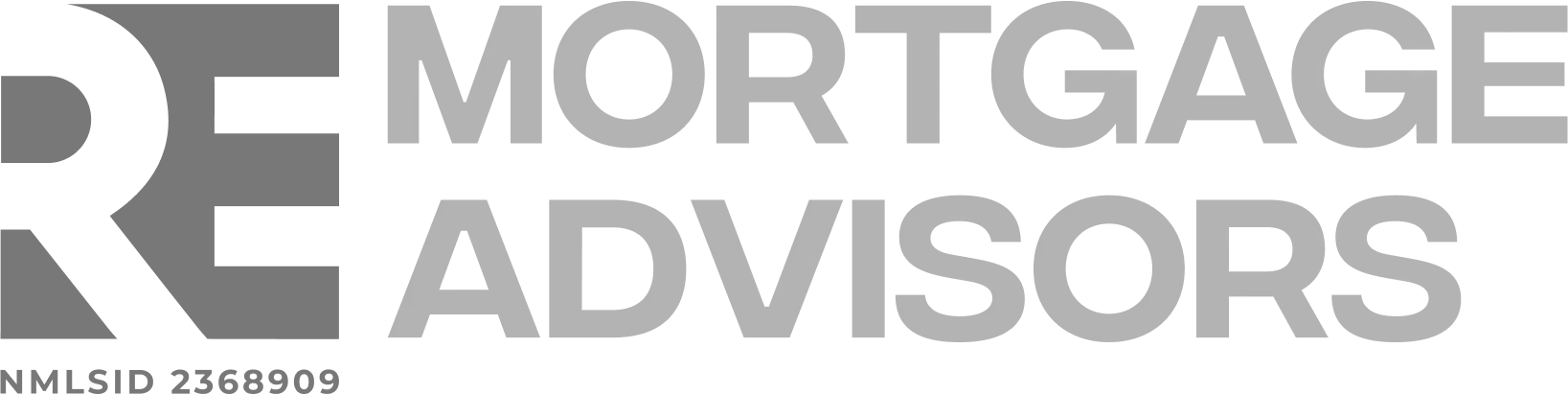 A black and white logo for mortgage advisors