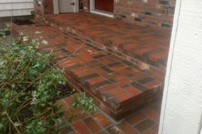 Full brick stairs — Agawam, MA — Hardy's Professional Masonry LLC