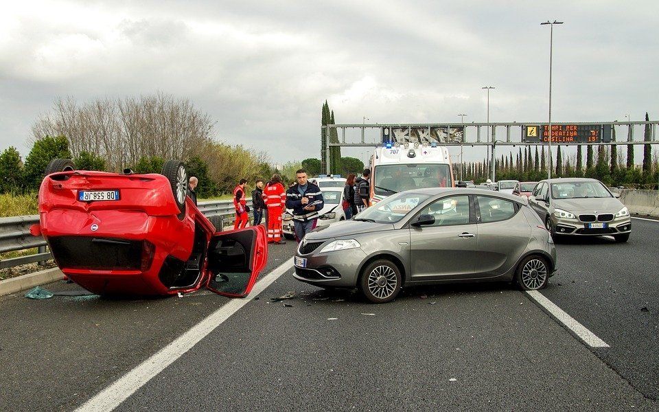 A car accident scene