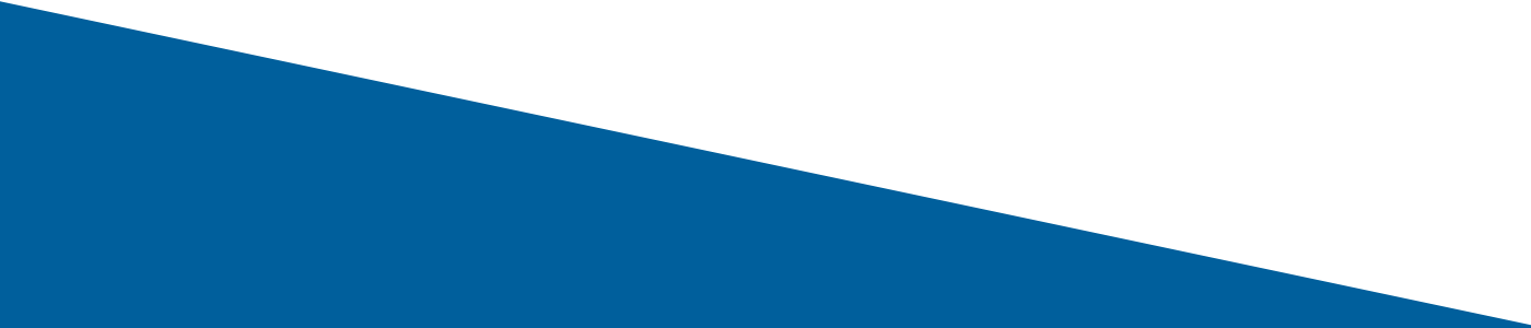 Blue diagonal shape against a white background.