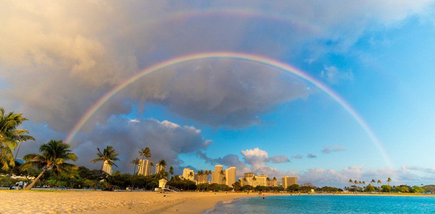 Beautiful Rainbow over Oahu