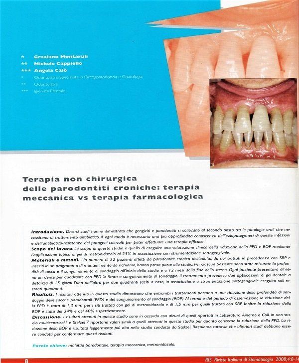 trattamento delle parodontiti croniche