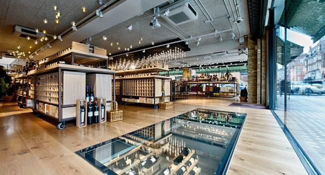 Customer glass floor