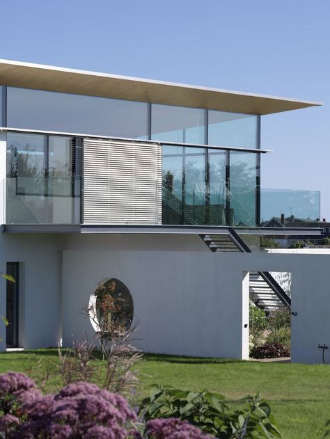 Glass fronted house