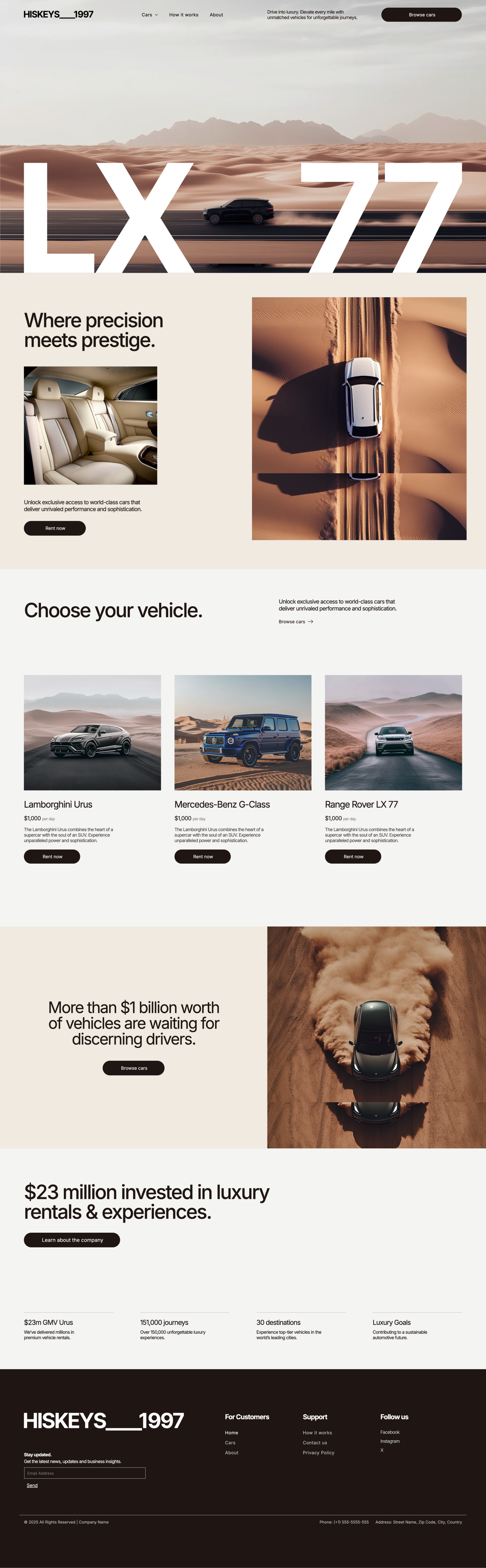 A screenshot of the lx 77 website.