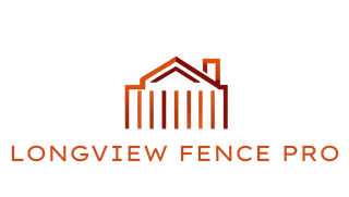 The logo for longview fence pro shows a house with a chimney.