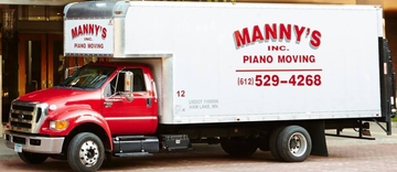 Manny's Piano Moving truck