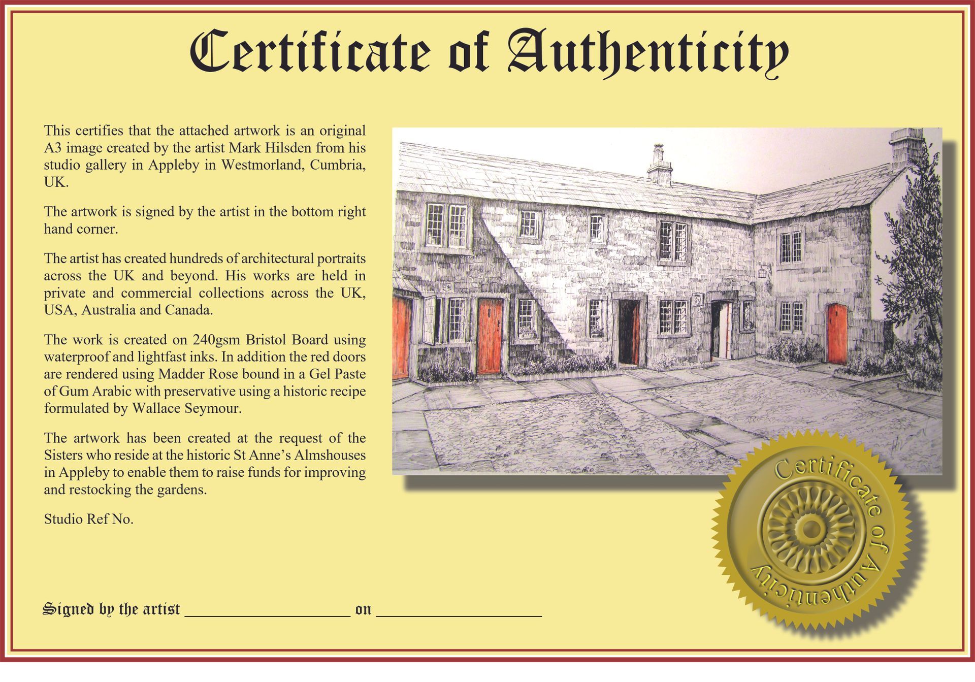 Certificate of Authenticity