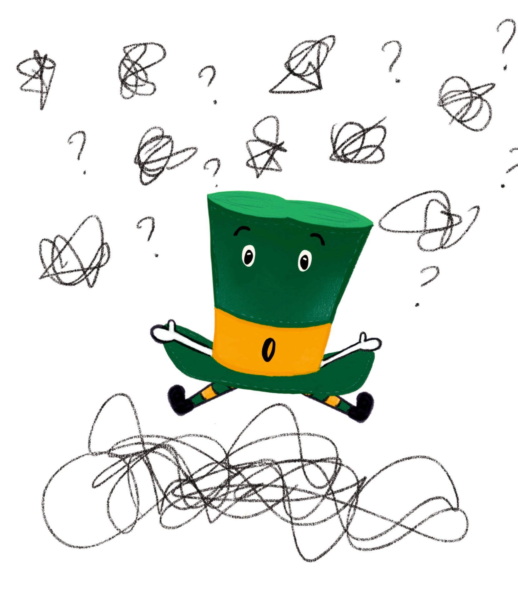 scenetta del logo aziendale illustrato