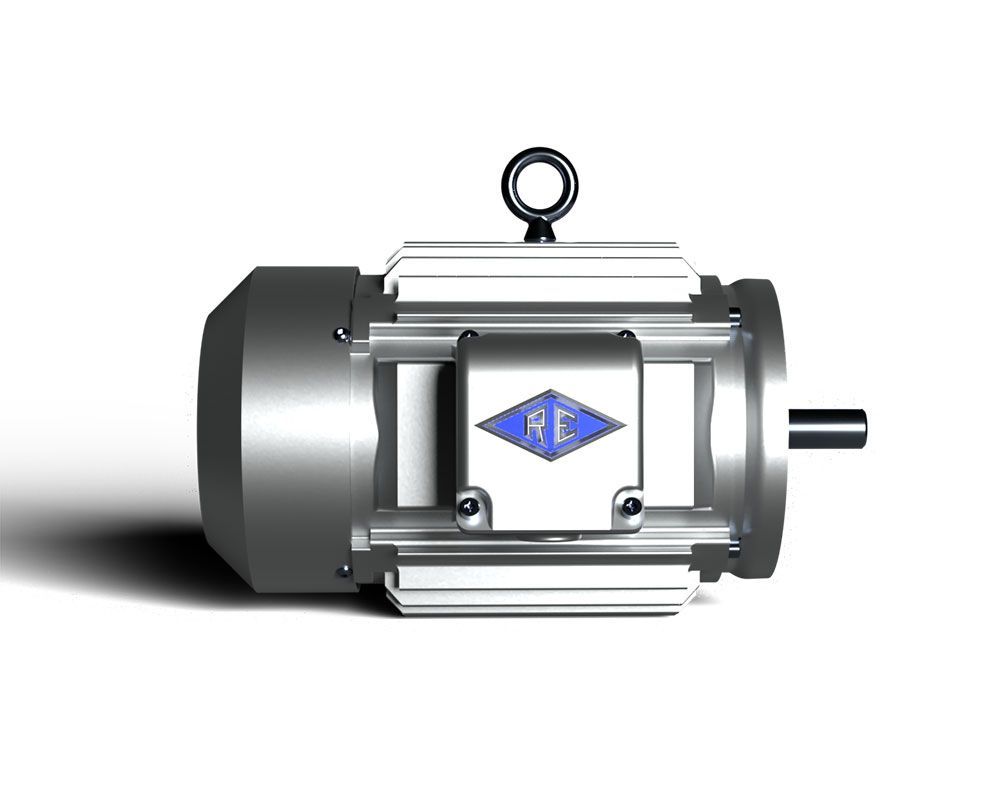 A close up of a motor on a white background.