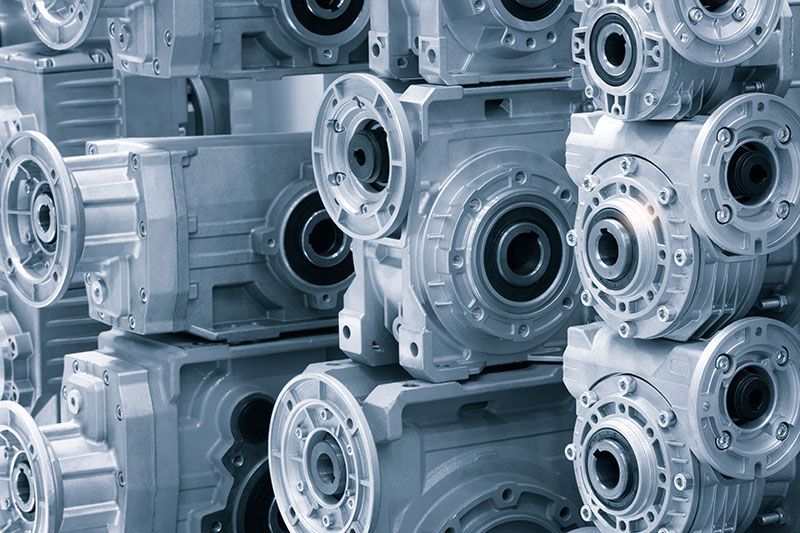 A bunch of gears are stacked on top of each other.