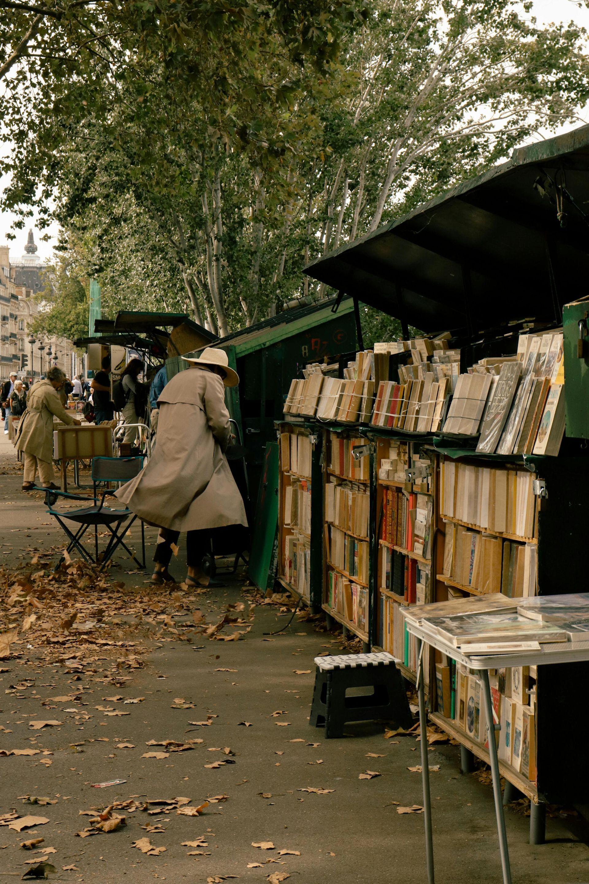 A book shop on a street in france
