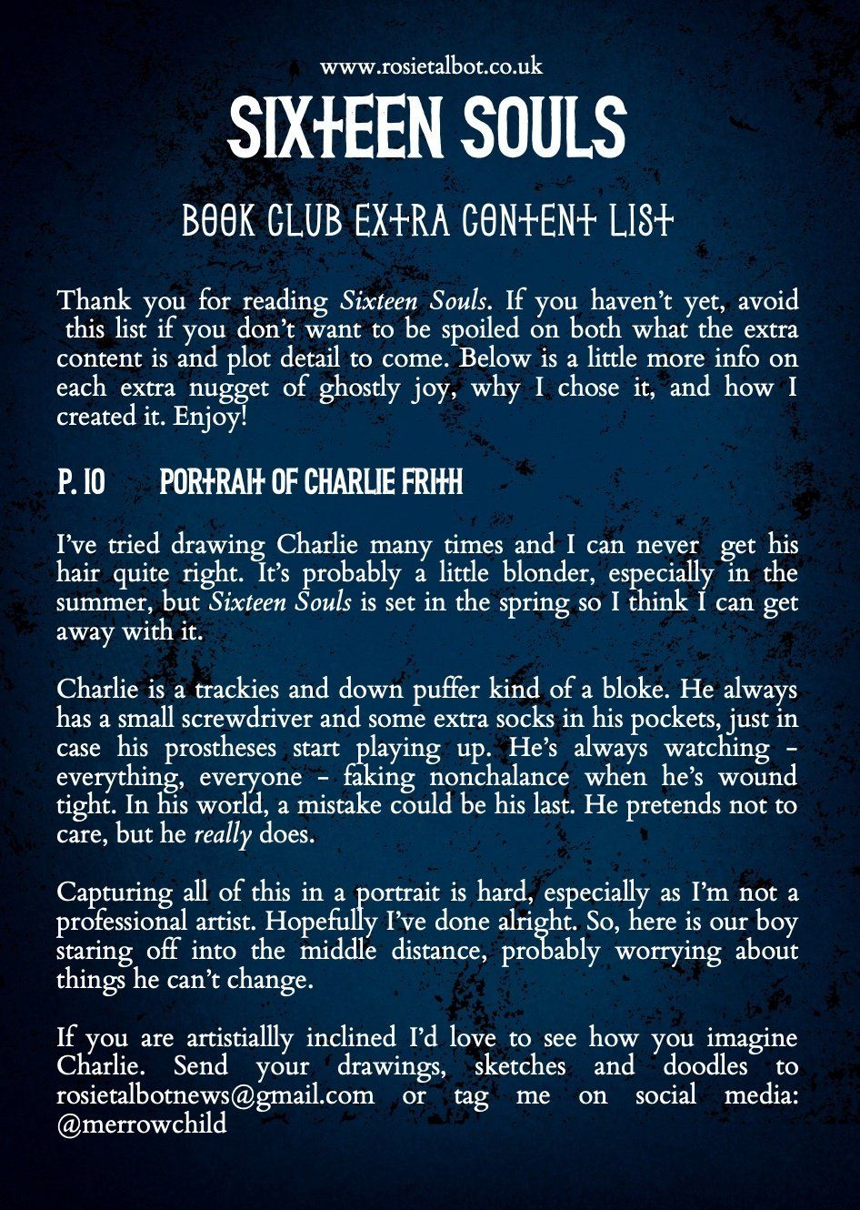 Sixteen Souls additional content