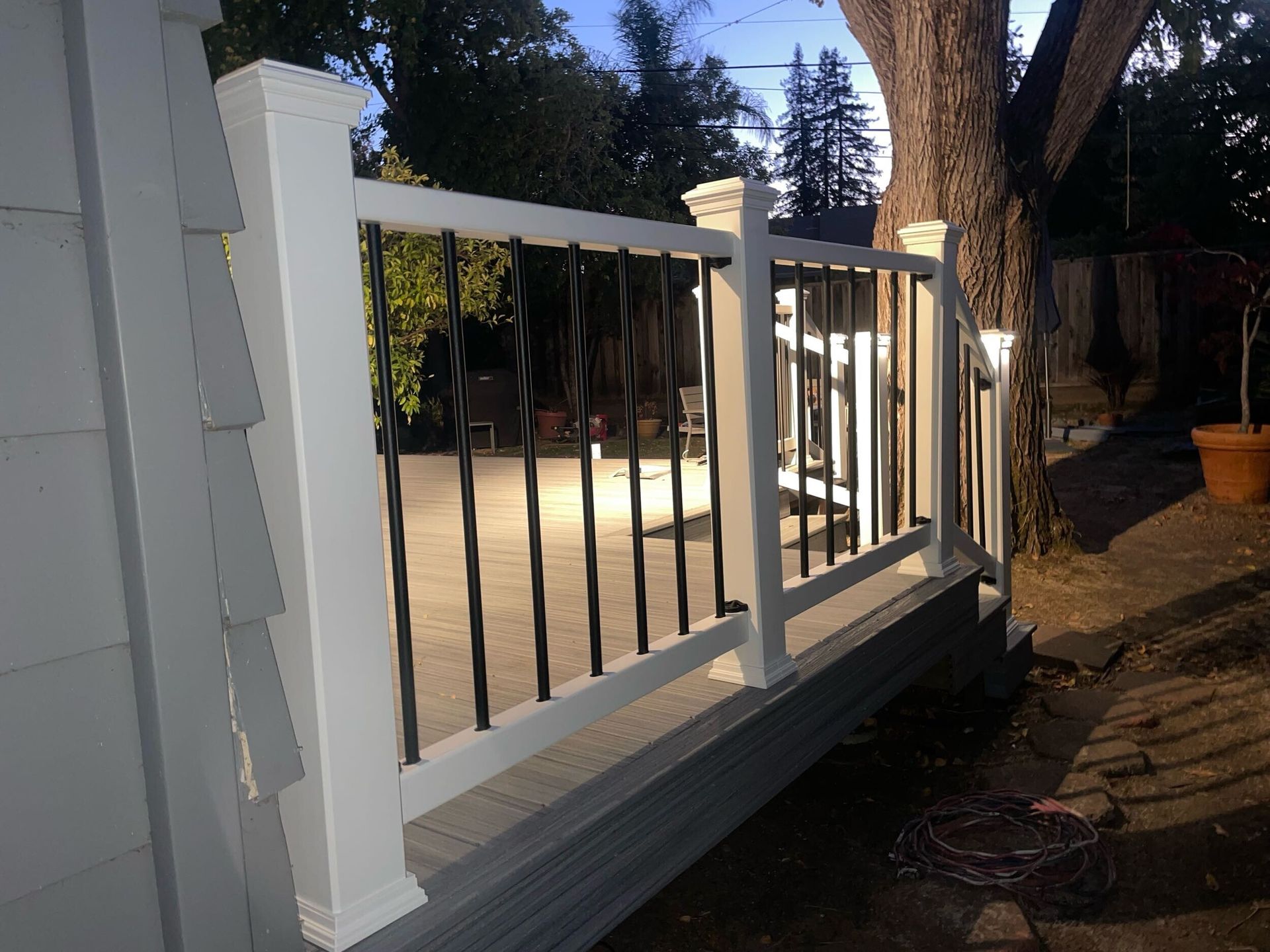 Dream Build Services completed a full deck renovation, replacing an aging wooden deck with durable composite materials, updated railings, and integrated post lighting. This project improved safety, longevity, and aesthetic appeal, creating a modern outdoor living space ideal for relaxation and entertainment. Located in the Bay Area, Dream Build Services specializes in high-quality deck construction, exterior remodeling, and custom home improvements.