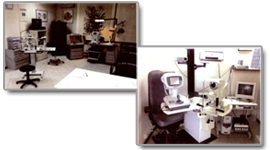 Immagini di macchinari per l'esame optometrico