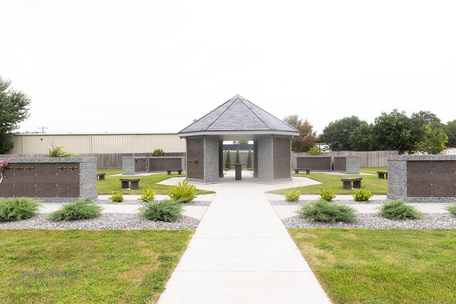 Cemetery tower background