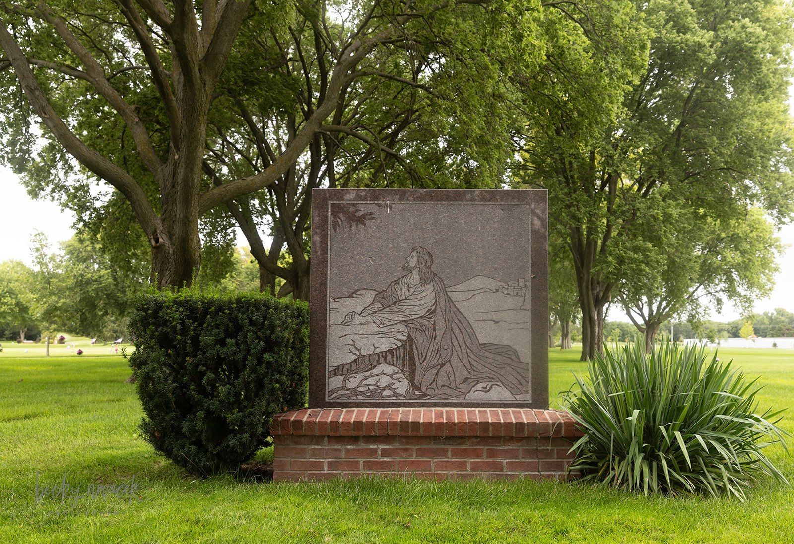 Cemetery tower background