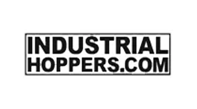 Logo for Industrialhoppers.com: black text on a white background within a black rectangle.