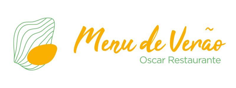 Logo for Oscar Restaurante. Featuring an abstract shape and text 