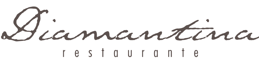 Logotipo do restaurante Diamantina em fonte cursiva.