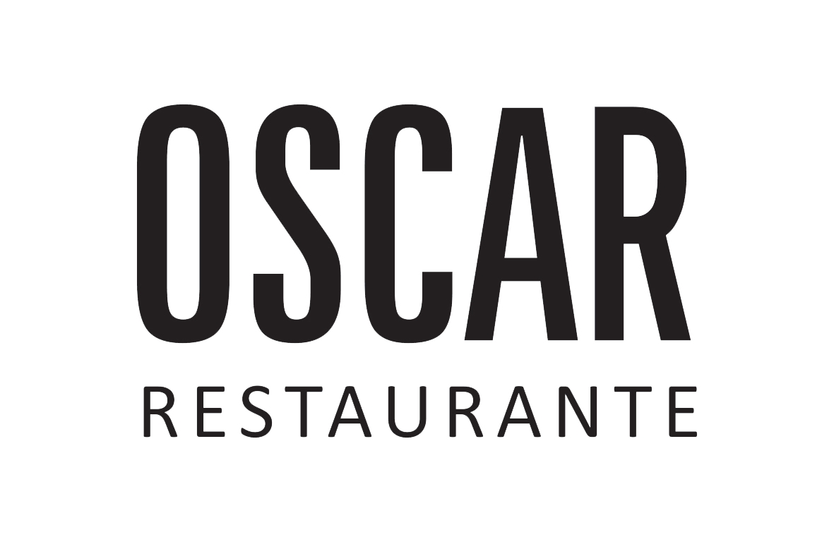 Logotipo do Oscar Restaurante em texto preto sobre fundo branco.