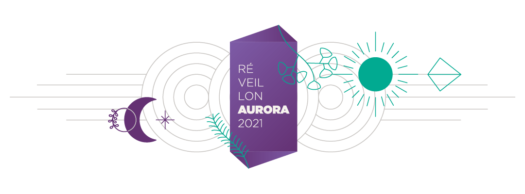 Gráfico estilizado em roxo e azul-petróleo com as palavras 