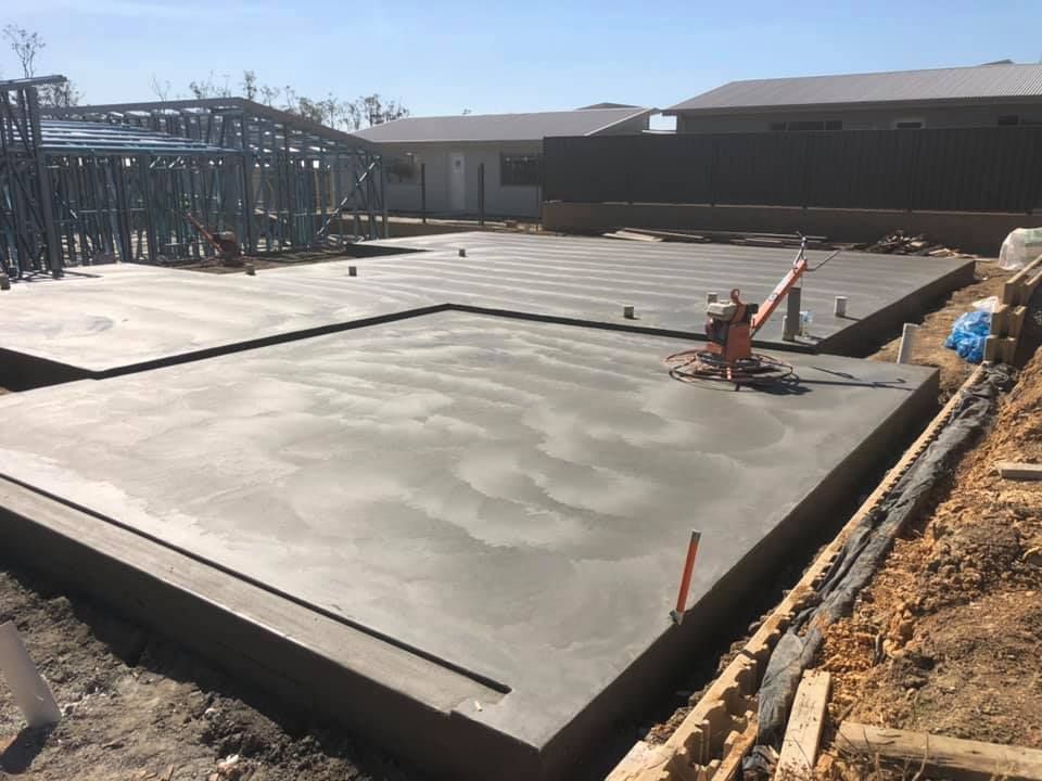 A Concrete Floor Is Being Built On A Construction Site — Luke Seears Concreting in Port Macquarie, NSW