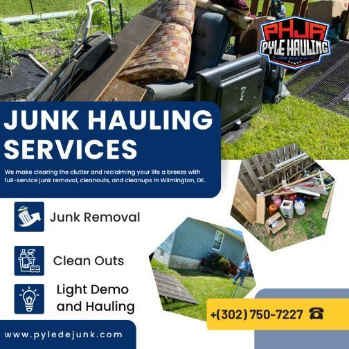 wilmington, delaware junk removal services by Pyle Hauling & Junk Removal