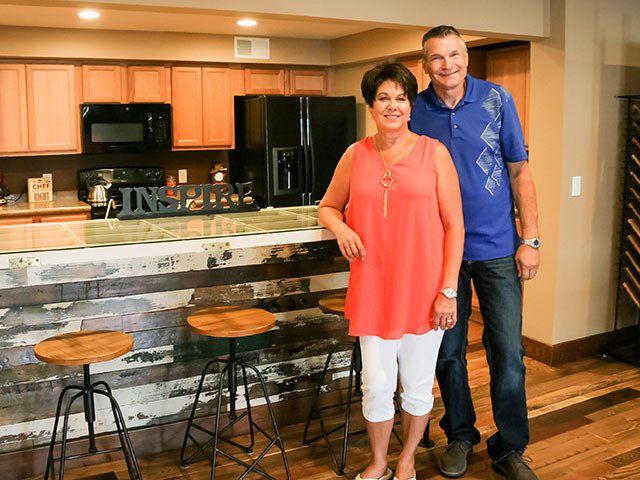 Couple With Brand New Kitchen — Billings, MT — Soft Touch Designs