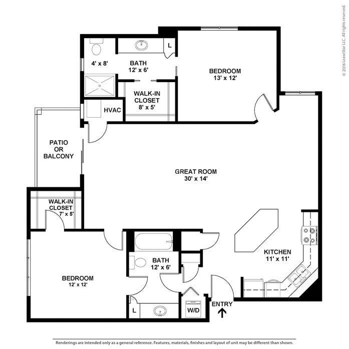 Floorplans | Choose 1 or 2 Bedroom Floor Plans / Madison, WI Apartments ...