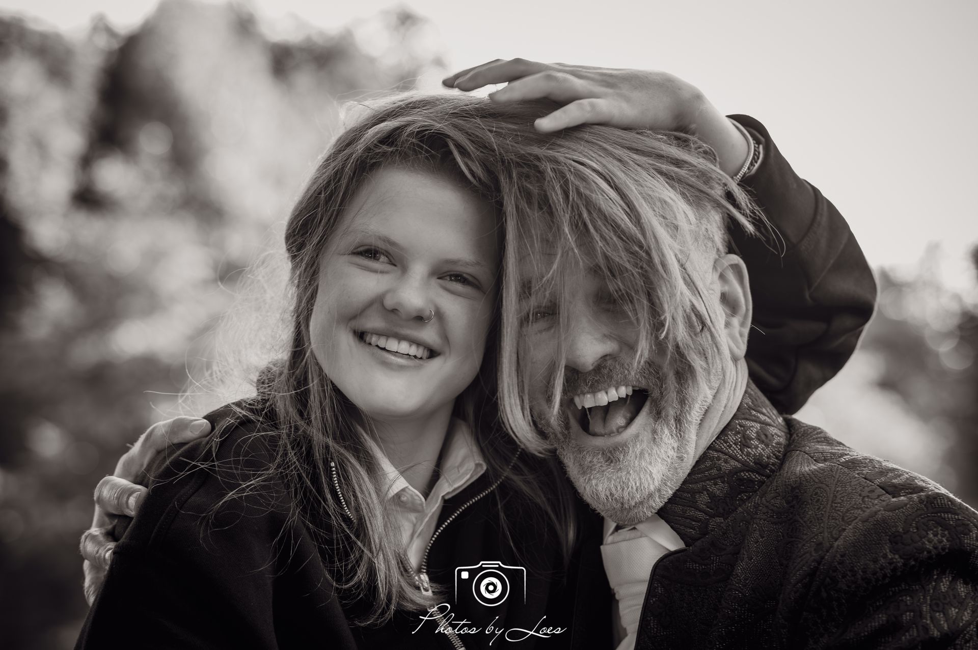 vader en dochter een beetje gek