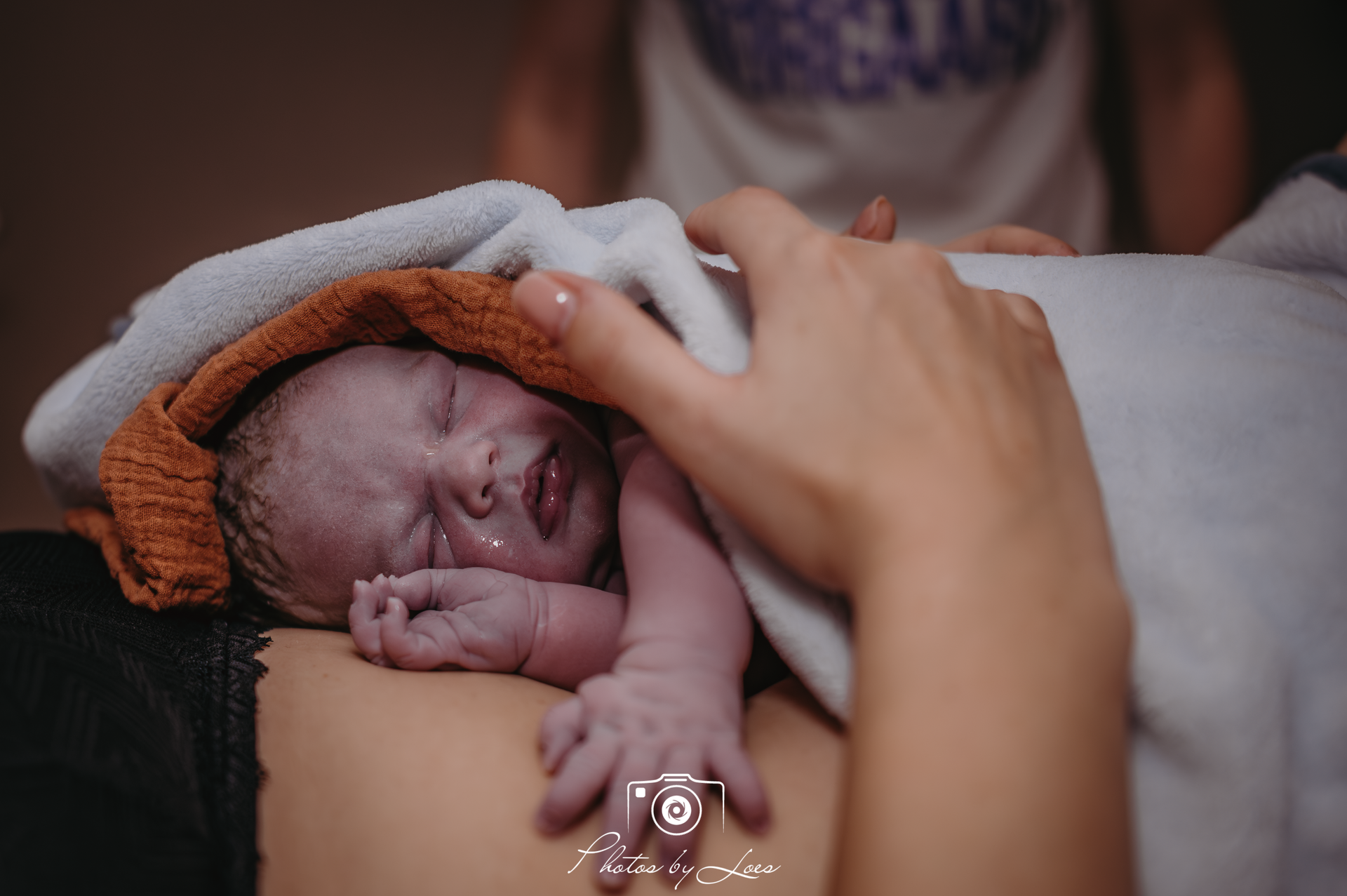 genieten met de baby