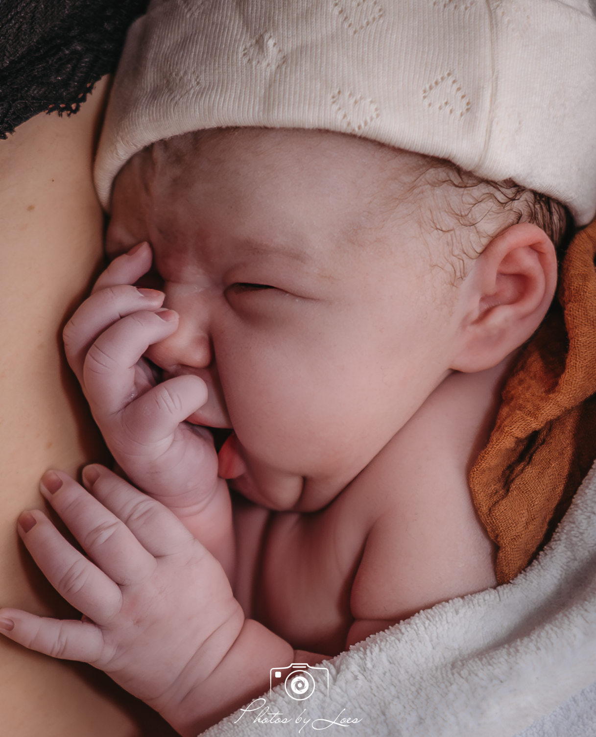 genieten met de baby