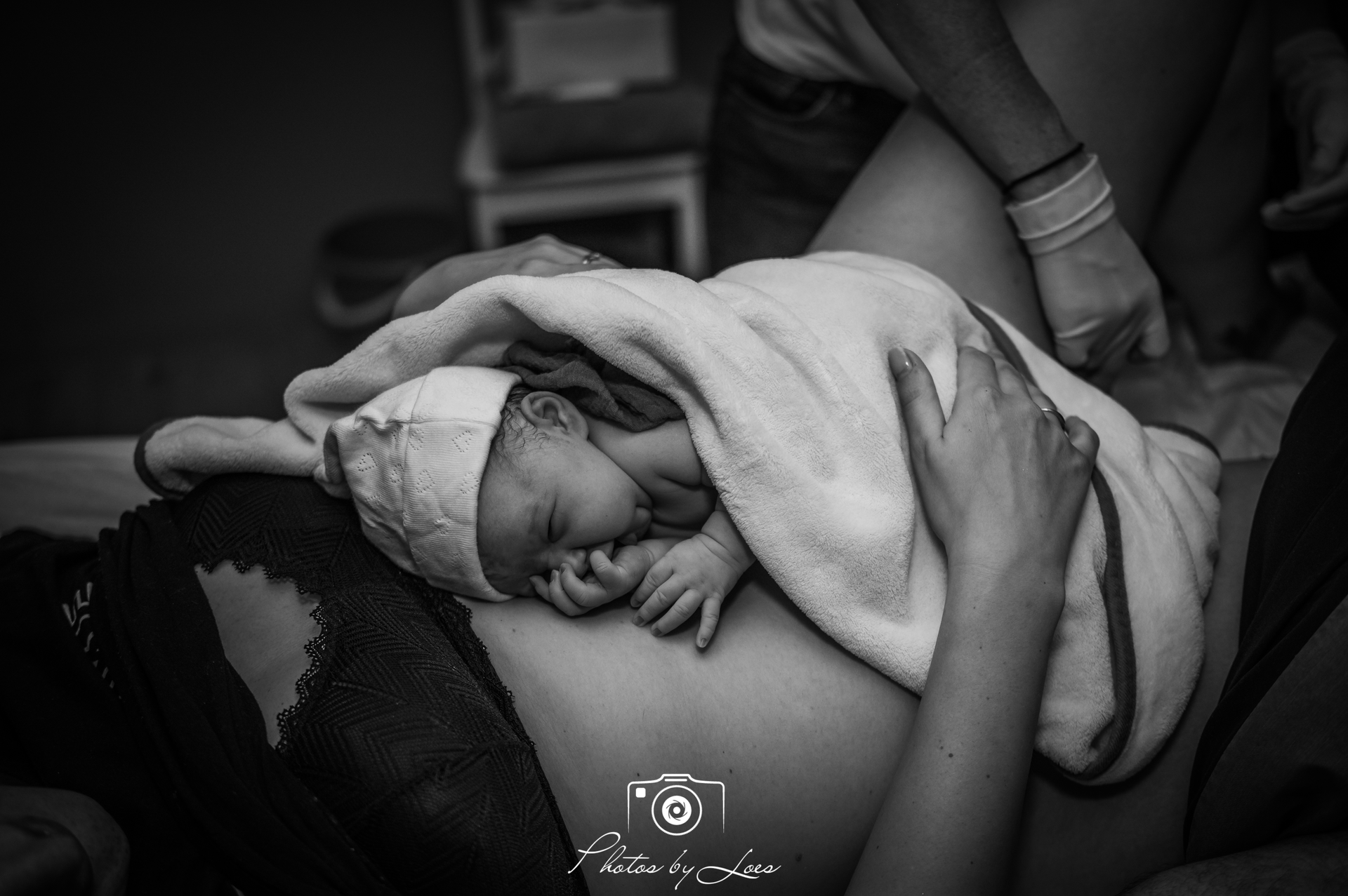 genieten met de baby