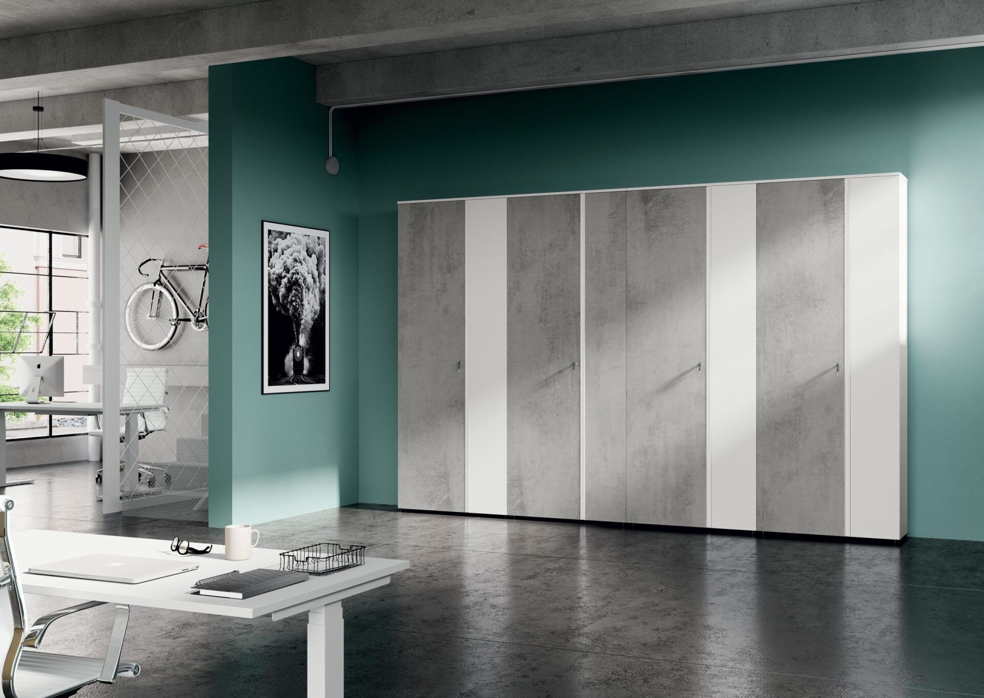 ARMADI colombini con anta 60+30 per uffici