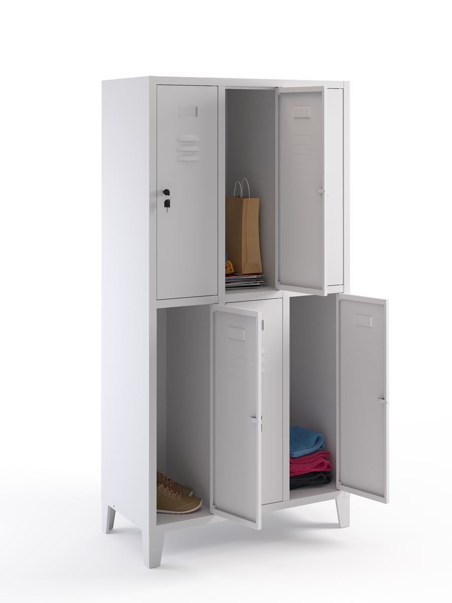 Armadietti spogliatoio multipli
