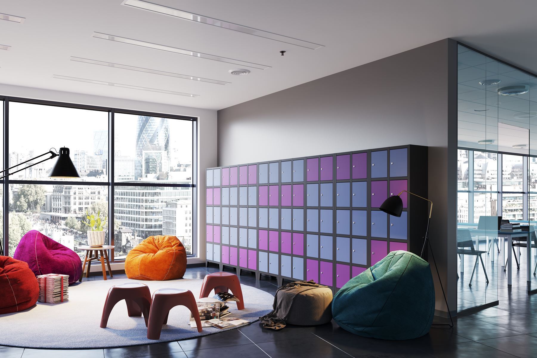 Armadietto guardaroba in metallo per ufficio o spogliatoio Serratura a chiave