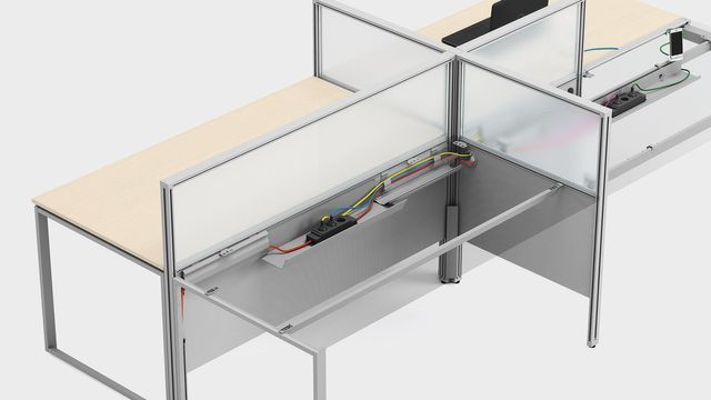 Canalina per scrivania porta fili