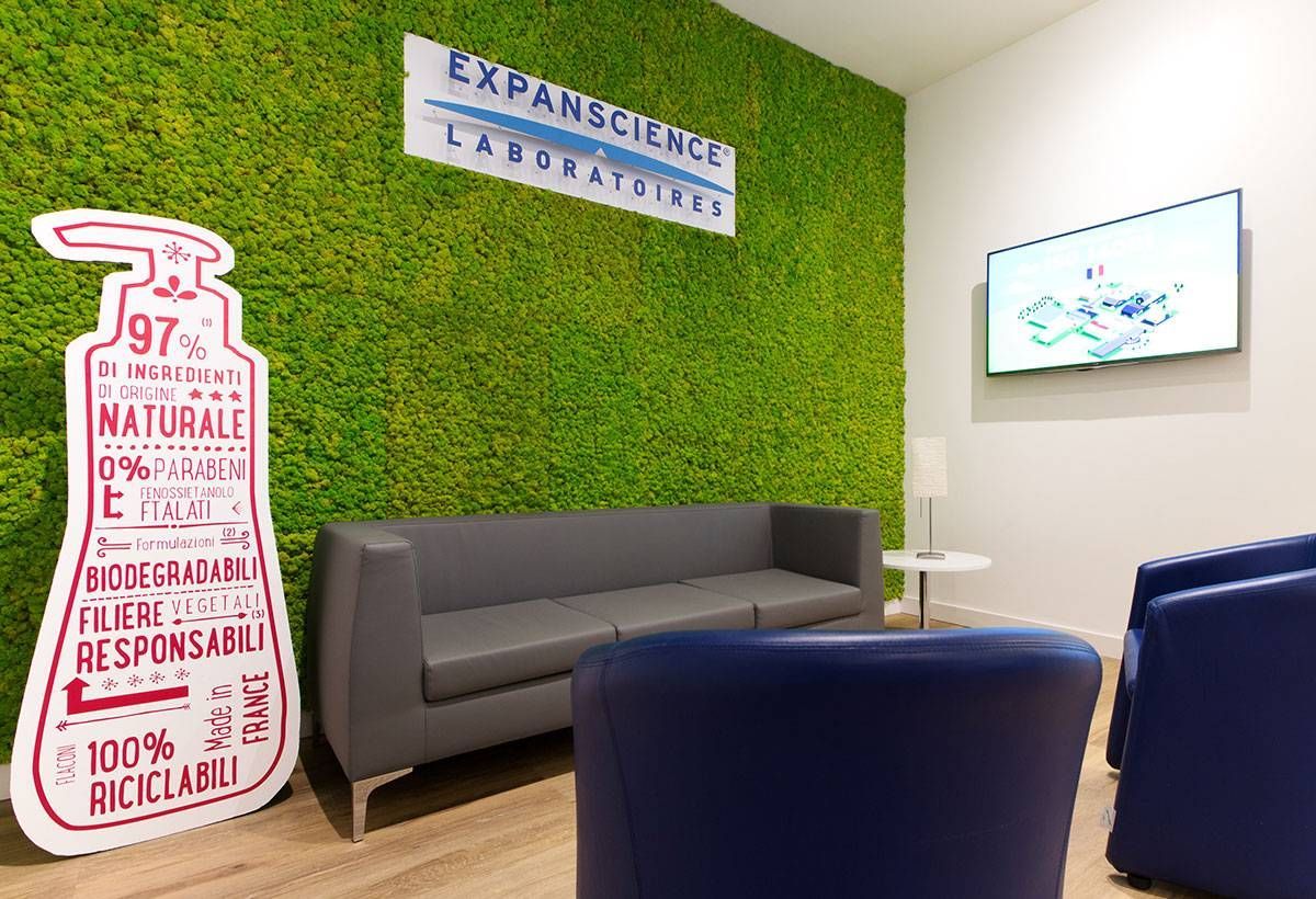 Parete vegetale per ufficio Novara