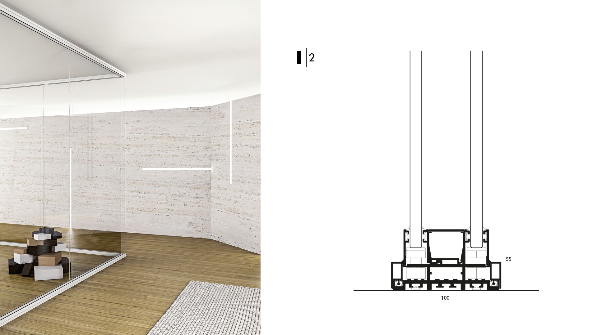 pareti divisorie ufficio Biandrate