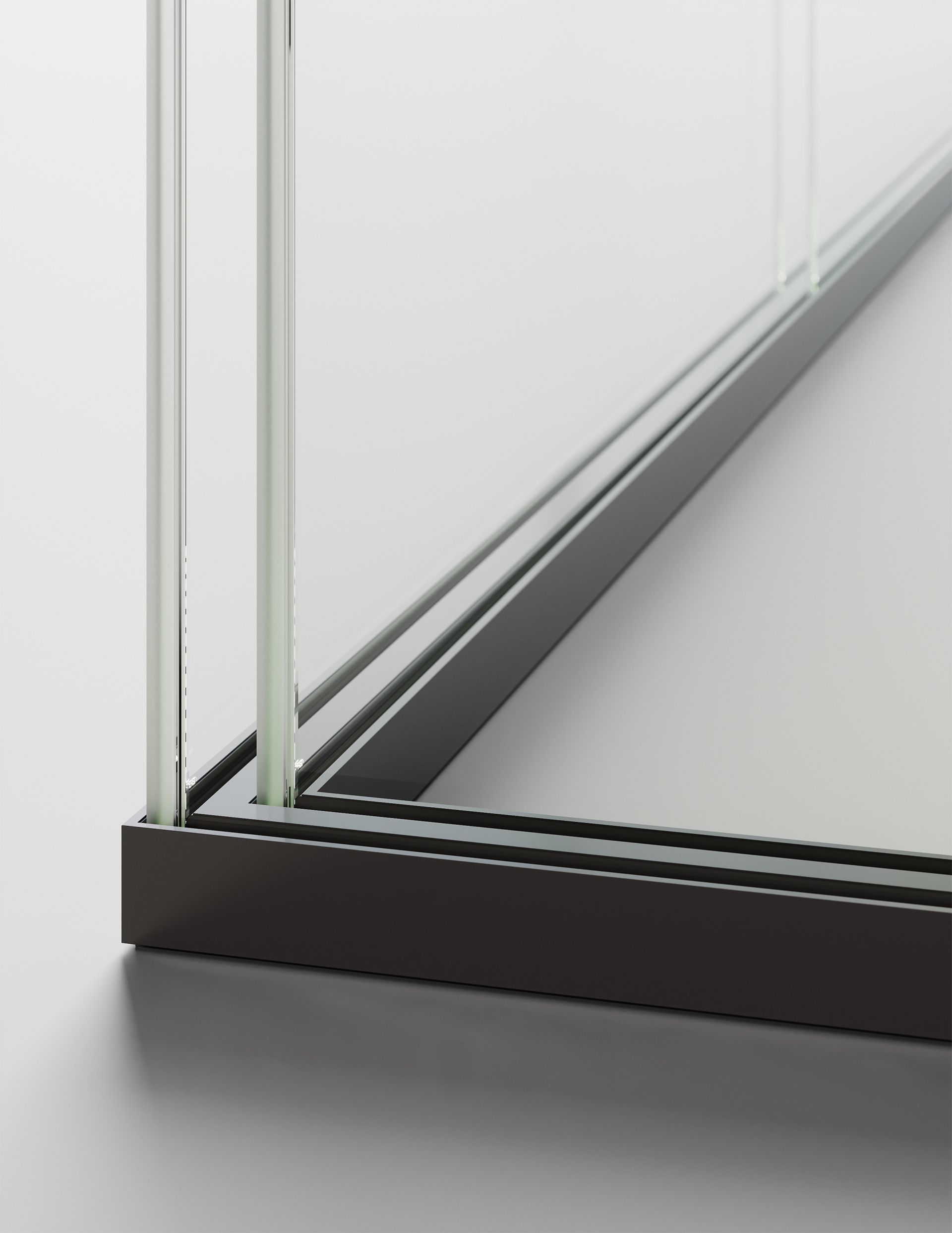 Pareti divisorie a doppia lastra vetrata